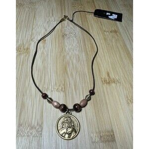 Vintage NWT The Lion King Disney Necklace Simba & Nala Cord Necklace